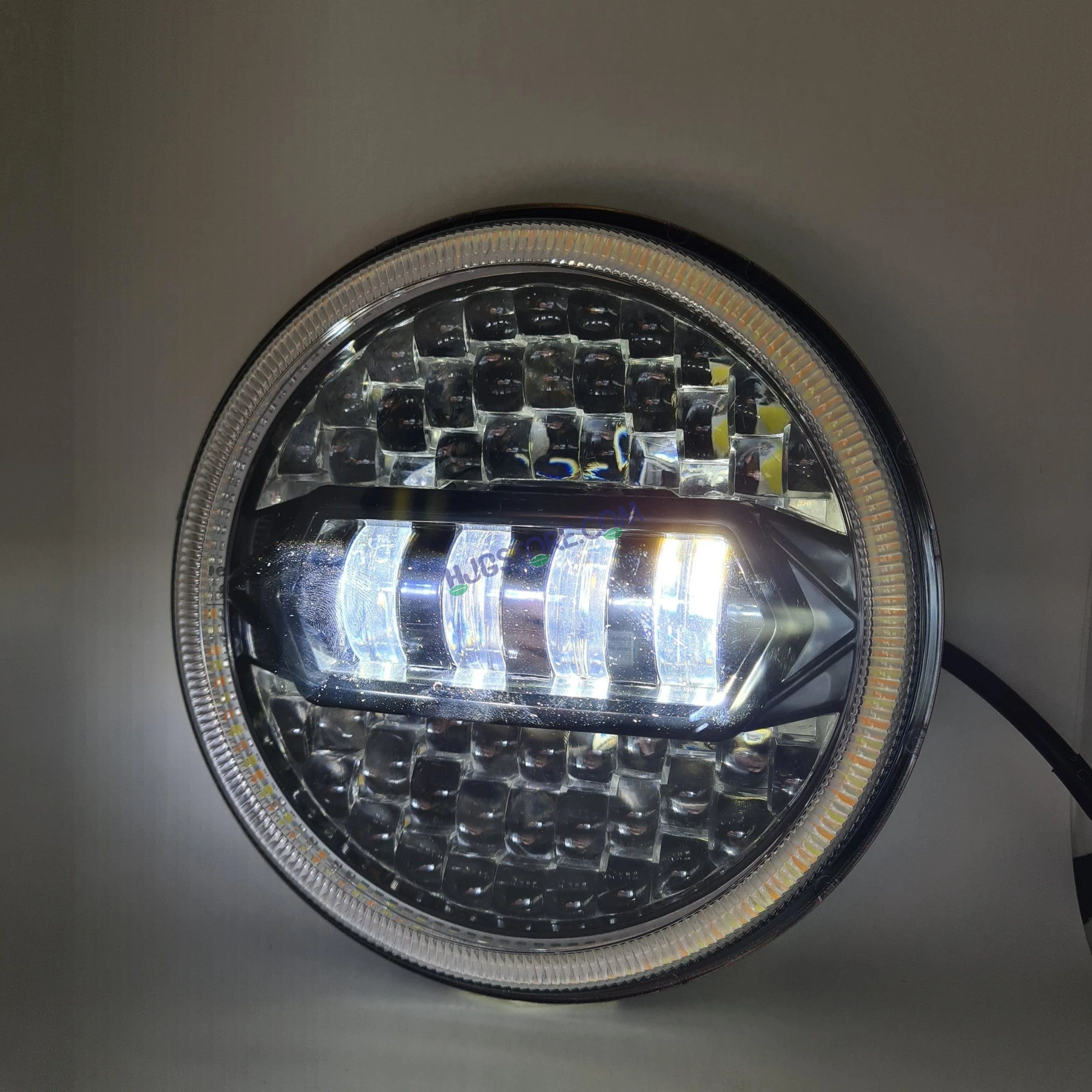 HJG 7 Inch Diamond Cut Round Led Headlight Fits in Royal Enfield all model and Mahindra Thar - Image 7