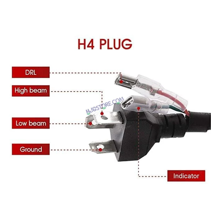HJG 7 Inch 12 LED Full Ring Headlight Fitting Headlight Compatible with Royal Enfield Classic All Models - Image 7
