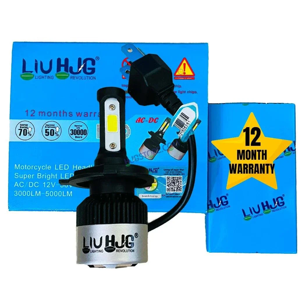 HJG Original Nighteye LED Car Headlight Bulbs with H-4 Fitting COB Chips 6500K White, With 12 months warranty for bike and car (Pack of 2) - Image 5